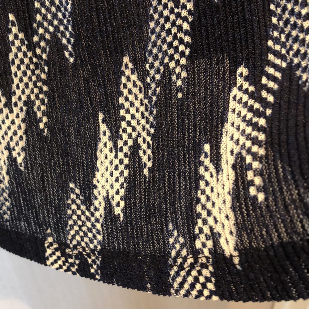 Navy, black, white open jacket, shawl sheer. M or L - Picture 9 of 11
